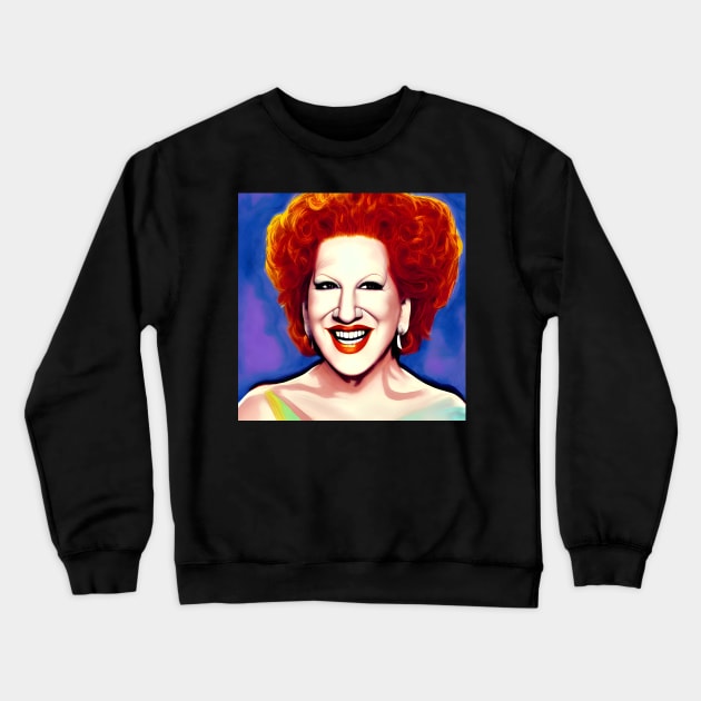 Bette Midler Crewneck Sweatshirt by Sobalvarro